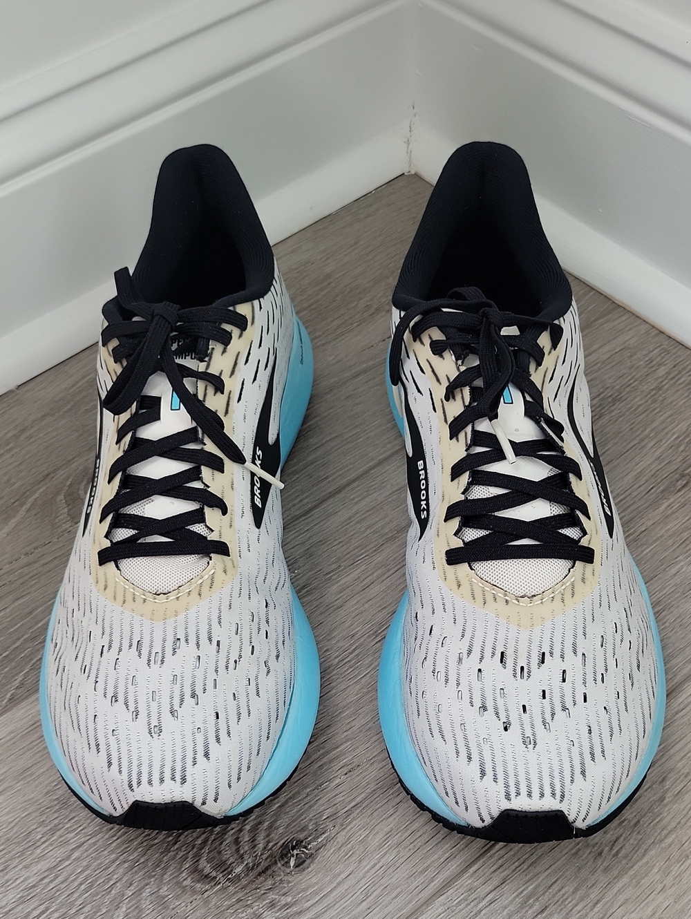 Brooks Hyperion Tempo Men's Size 12 Blue & White Running Sneakers Shoes FLAW